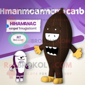 Tan Aubergine maskot...