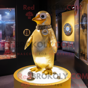 Goldener Pinguin als...