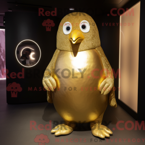 Goldener Pinguin als...