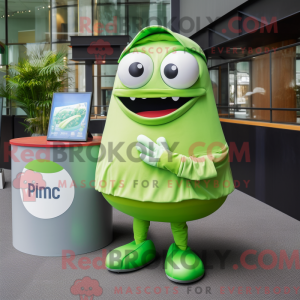 Lime Green Pho mascot...