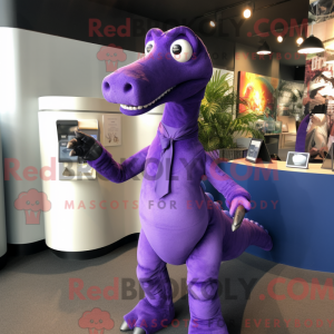 Lilla Brachiosaurus maskot...