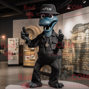 Sort Hydra maskot kostume...