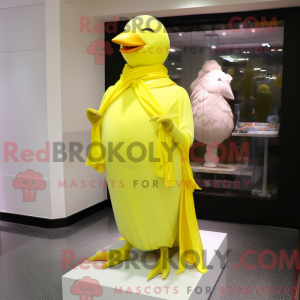 Lemon Yellow Pigeon mascot...