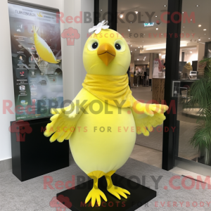 Lemon Yellow Pigeon mascot...