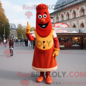 Currywurst mascotte kostuum...