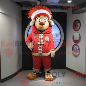 Red Chief-maskotdraktfigur...