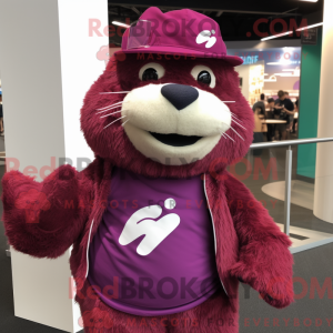 Magenta Beaver mascot...