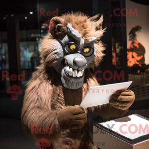 Brown Werewolf mascot...