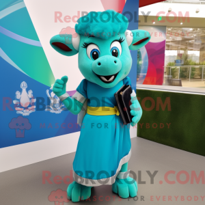 Turkis Ram maskot kostume...