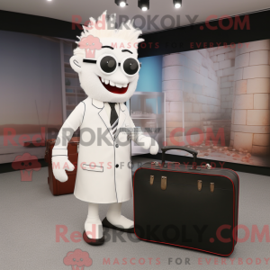 White Doctor maskot kostyme...