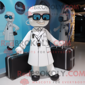 White Doctor mascot costume...