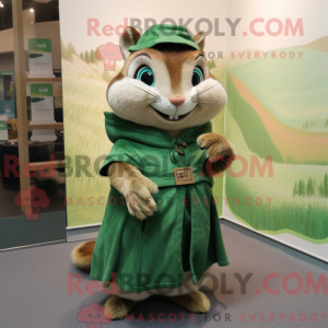 Green Chipmunk mascot...