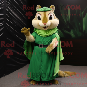Green Chipmunk mascot...