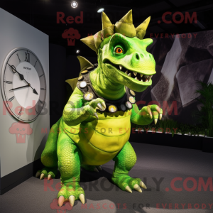 Limegrønn Triceratops...