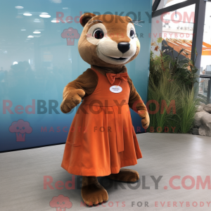 Postava maskota Rust Otter...