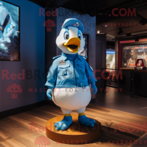 Sky Blue Goose mascot...