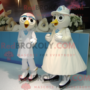 Cream Pair Of Ice Skates...
