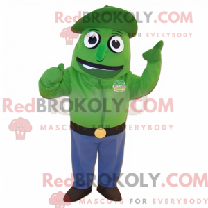 Green Zucchini mascot...