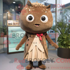 Brown Ray mascot costume...