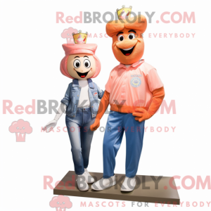Peach Queen mascot costume...