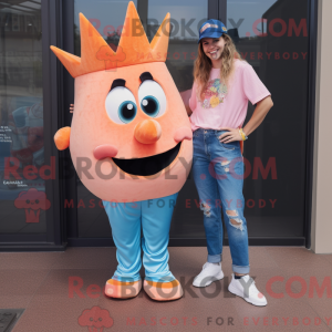 Peach Queen maskot kostume...