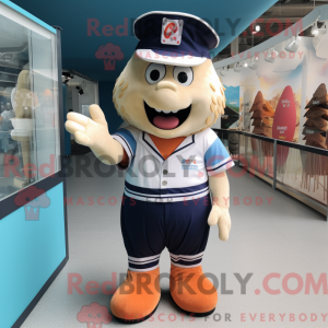 Navy Ice Cream Cone mascot...