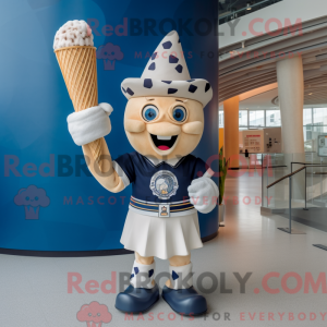 Navy Ice Cream Cone...