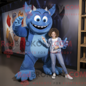 Blue Devil mascot costume...