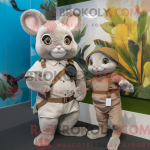 Tan Chinchilla mascot...