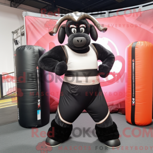 Black Ram mascot costume...