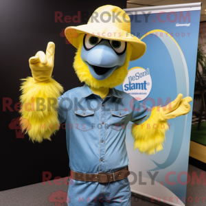 Citrongul struds maskot...