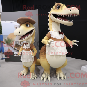 Cream Spinosaurus mascot...