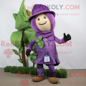 Purple Beanstalk mascot...