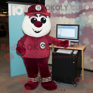 Maroon Computer mascotte...