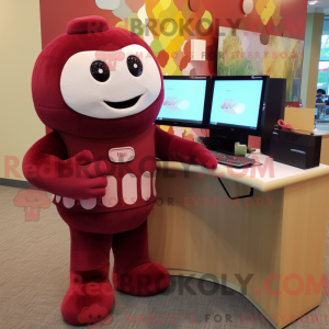 Maroon Computer maskot...
