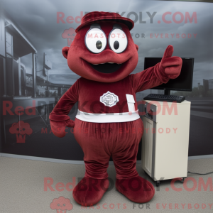 Maroon Computer mascotte...