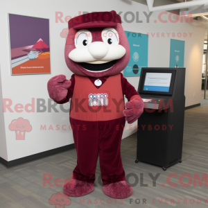 Maroon Computer mascotte...