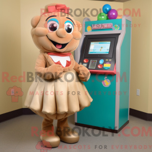 Tan Gumball Machine mascot...