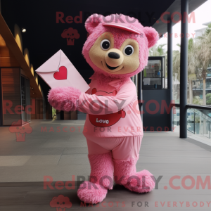 Pink Love Letter mascot...