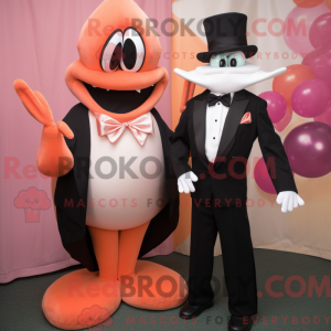 Peach Hydra mascot costume...