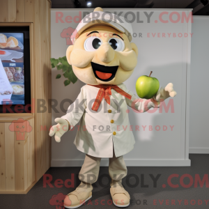 Creme æble maskot kostume...