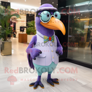 Lavendel Toucan maskot...