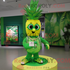 Lime Green Pineapple mascot...