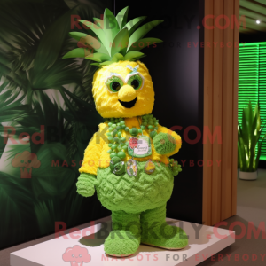 Lime Green Pineapple mascot...