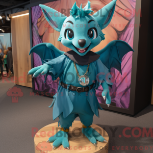 Postava maskota Teal Bat...