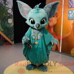 Postava maskota Teal Bat...