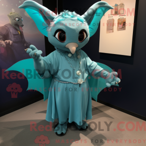 Postava maskota Teal Bat...