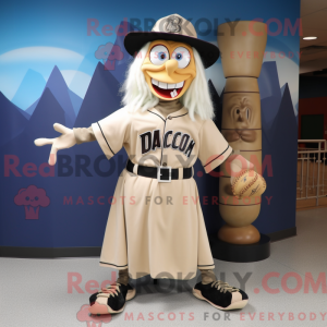 Tan Witch mascot costume...