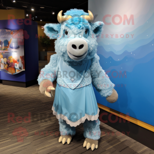 Sky Blue Buffalo maskot...