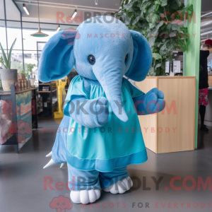 Blue Elephant mascot...